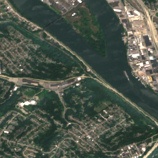 EdgeConneX Pittsburgh site on 2025-08-03, Sentinel-2 satellite true color