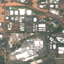 EdgeConneX Portland site on 2018-08-21, Sentinel-2 satellite true color