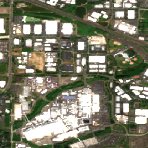 EdgeConneX Portland site on 2024-06-10, Sentinel-2 satellite true color
