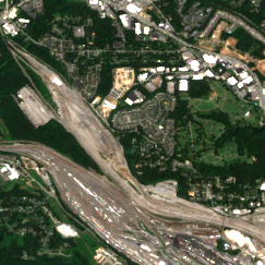 Edged Atlanta site on 2018-06-04, Sentinel-2 satellite true color