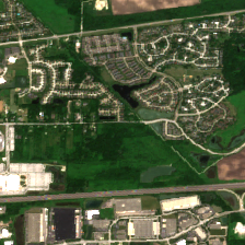 Edged Chicago (Aurora) site on 2022-06-14, Sentinel-2 satellite true color