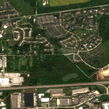 Edged Chicago (Aurora) site on 2024-09-11, Sentinel-2 satellite true color