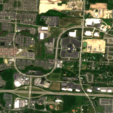 Edged Columbus (New Albany) site on 2020-06-08, Sentinel-2 satellite true color