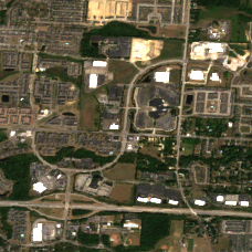 Edged Columbus (New Albany) site on 2024-09-05, Sentinel-2 satellite true color