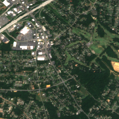 Edged Energy Charlotte CLT01 site on 2024-08-25, Sentinel-2 satellite true color