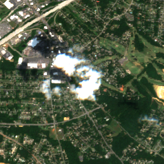 Edged Energy Charlotte CLT01 site on 2025-07-08, Sentinel-2 satellite true color