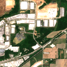 Edged Kansas City site on 2024-06-24, Sentinel-2 satellite true color