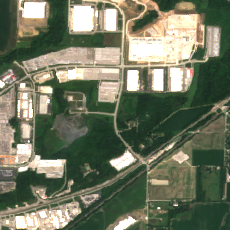 Edged Kansas City site on 2025-08-08, Sentinel-2 satellite true color