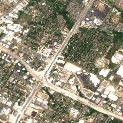 Element Critical Austin site on 2020-08-14, Sentinel-2 satellite true color