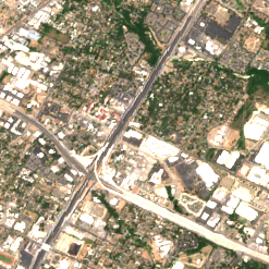 Element Critical Austin site on 2022-06-25, Sentinel-2 satellite true color