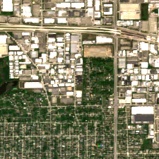 Element Critical Chicago One site on 2020-06-14, Sentinel-2 satellite true color