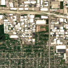 Element Critical Chicago One site on 2022-07-09, Sentinel-2 satellite true color