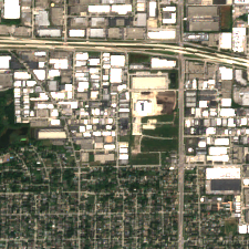 Element Critical Chicago One site on 2025-09-11, Sentinel-2 satellite true color