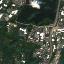 Equinix Boston BO1 site on 2020-09-16, Sentinel-2 satellite true color