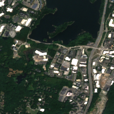Equinix Boston BO1 site on 2022-09-09, Sentinel-2 satellite true color