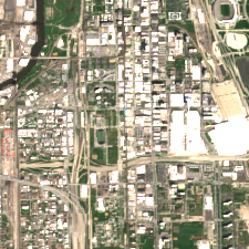 Equinix CH1 site on 2018-05-16, Sentinel-2 satellite true color