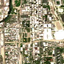Equinix CH1 site on 2020-06-14, Sentinel-2 satellite true color