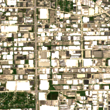 Equinix CH3 site on 2020-06-14, Sentinel-2 satellite true color