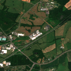 Equinix CU2 site on 2018-07-08, Sentinel-2 satellite true color