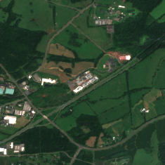 Equinix CU3 site on 2020-08-26, Sentinel-2 satellite true color