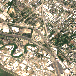 Equinix DA3 site on 2018-08-25, Sentinel-2 satellite true color