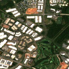 Equinix DC10 site on 2024-09-09, Sentinel-2 satellite true color