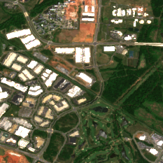 Equinix DC15 site on 2018-05-24, Sentinel-2 satellite true color