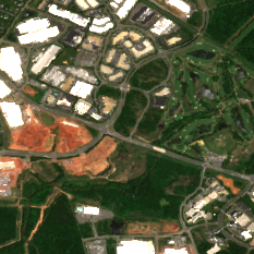 Equinix DC21 site on 2018-05-24, Sentinel-2 satellite true color