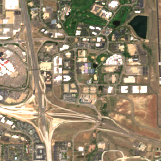 Equinix DE2 site on 2020-06-07, Sentinel-2 satellite true color