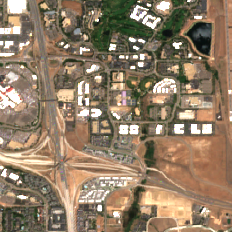 Equinix DE2 site on 2024-07-29, Sentinel-2 satellite true color