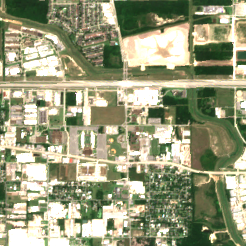 Equinix HO1 site on 2020-06-12, Sentinel-2 satellite true color