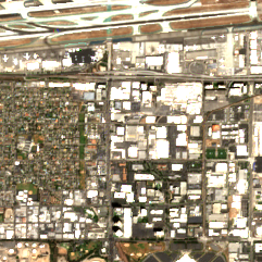 Equinix El Segundo LA3 site on 2018-09-16, Sentinel-2 satellite true color