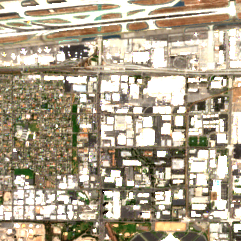 Equinix El Segundo LA3 site on 2020-07-12, Sentinel-2 satellite true color