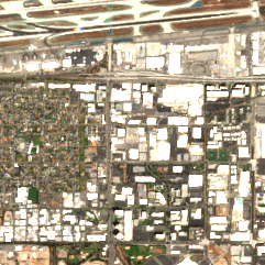 Equinix El Segundo LA3 site on 2024-08-25, Sentinel-2 satellite true color
