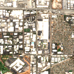 Equinix LA4 site on 2022-08-31, Sentinel-2 satellite true color