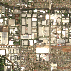 Equinix LA7 site on 2018-09-16, Sentinel-2 satellite true color