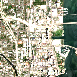 NAP of the Americas (Equinix Miami MI1) site on 2020-05-05, Sentinel-2 satellite true color