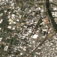 Equinix NY1 site on 2025-08-22, Sentinel-2 satellite true color