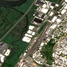 Equinix NY7 site on 2018-07-07, Sentinel-2 satellite true color