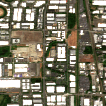 Equinix SE4 site on 2020-08-15, Sentinel-2 satellite true color