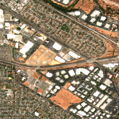 Equinix SV10 site on 2018-07-24, Sentinel-2 satellite true color