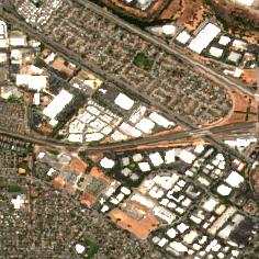 Equinix SV10 site on 2025-08-18, Sentinel-2 satellite true color