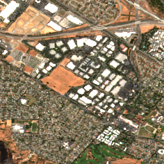 Equinix SV12x site on 2018-07-24, Sentinel-2 satellite true color