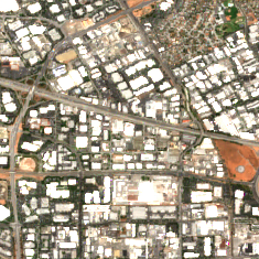 Equinix SV2 site on 2018-07-09, Sentinel-2 satellite true color