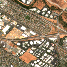 Equinix SV5 site on 2018-07-24, Sentinel-2 satellite true color