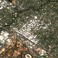 Equinix SV8 site on 2018-07-09, Sentinel-2 satellite true color