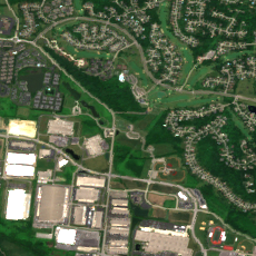 Cincinnati Data Center site on 2018-06-14, Sentinel-2 satellite true color