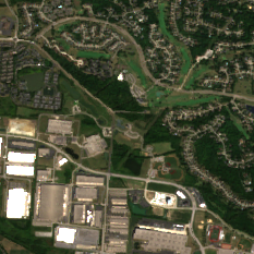 Cincinnati Data Center site on 2020-09-19, Sentinel-2 satellite true color