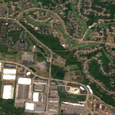 Cincinnati Data Center site on 2024-09-10, Sentinel-2 satellite true color