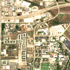 Dallas - Richardson Data Center site on 2020-08-19, Sentinel-2 satellite true color
